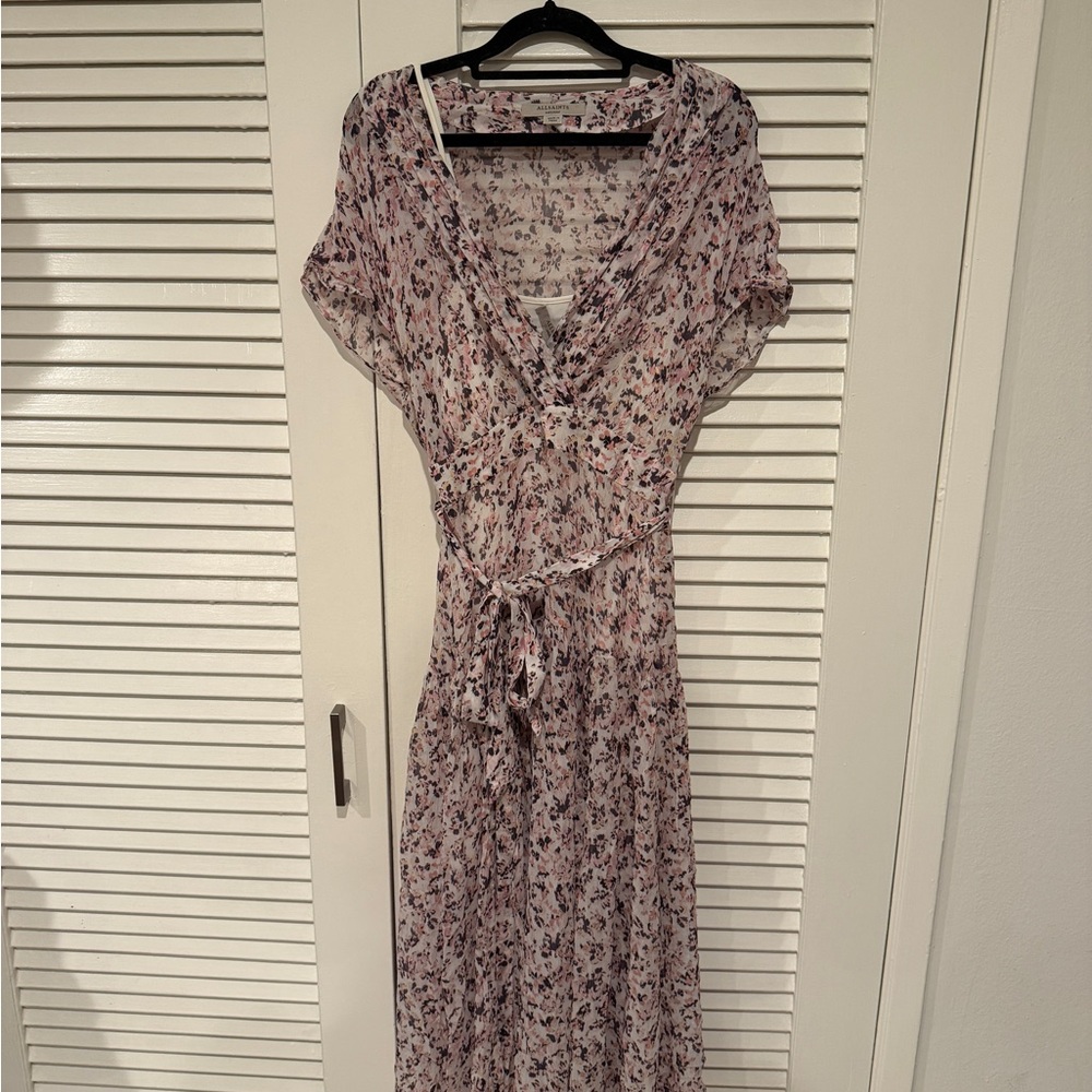 Floral V-Neck Maxi Dress